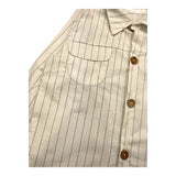 Valentina Bebes Completo Camicia-Bermuda Bicolore Bianco/Beige Per Neonato