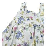 M+E' Abito Giromanica Tinta Unita Fantasia Floreale per Bambina UE1730J BIANCO M+E' 