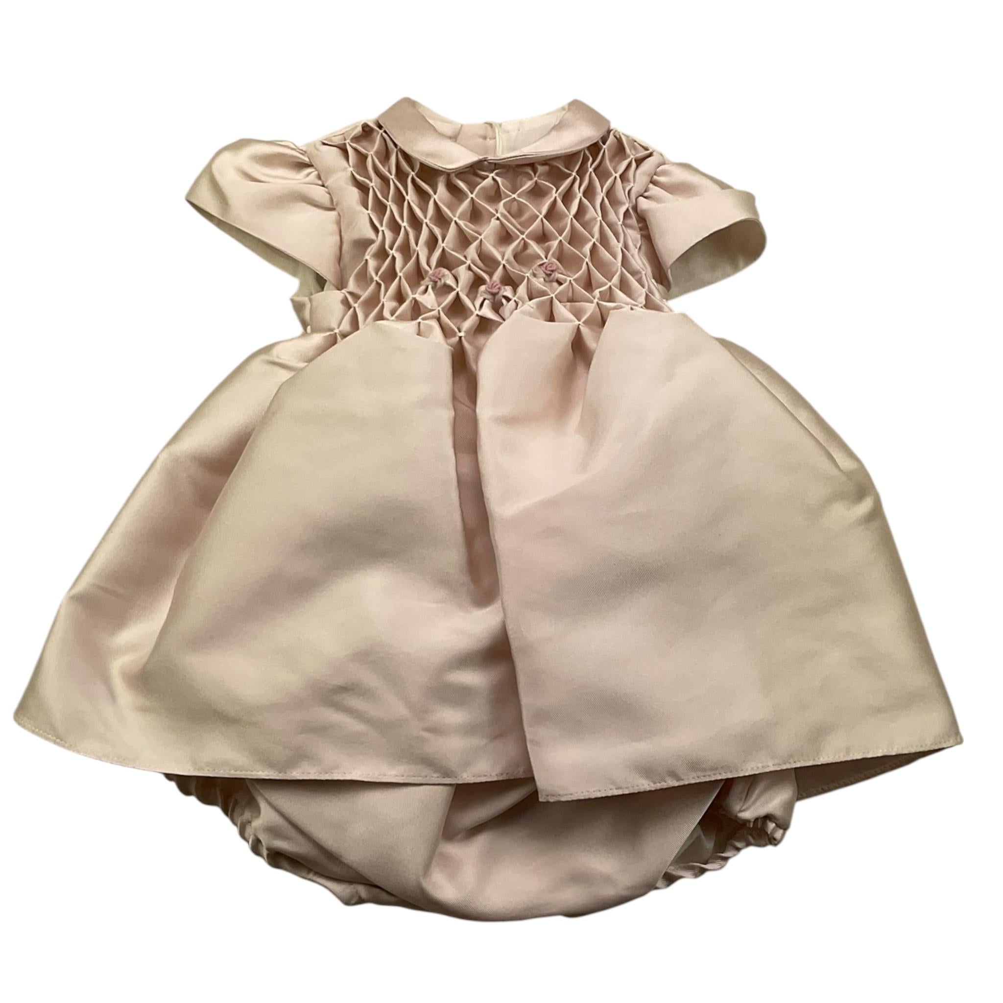 LA STUPENDERIA abito mezza manica tinta unita cn culotte Rosa per Neonata CCAB48 ROSA LA STUPENDERIA 