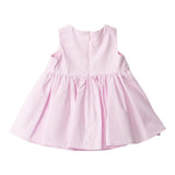 Elisabetta Franchi Abito Giromanica Tinta Unita con Ricami per Neonata EGAB206 ROSA ELISABETTA FRANCHI 