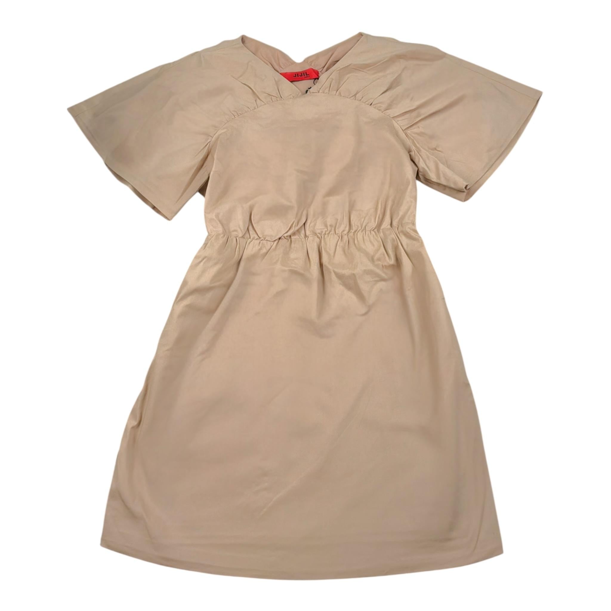 Jijil Abito tinta unita con Cintura Beige per Bambina JJ323AB032 BEIGE JIJIL 