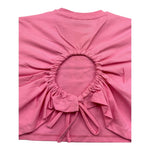 Gaelle T-Shirt Girocollo Tinta Unita con Logo per Bambina 2746MY00380 ROSA GAELLE 