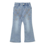 LIU JO jeans tinta unita modello a zampa Azzurro per Bambina KF4919D4942 AZZURRO LIU JO 