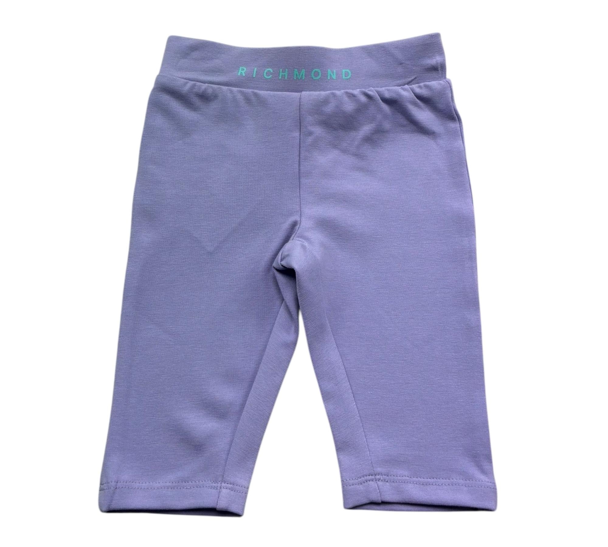 John Richmond Leggins Tinta Unita con Logo per Neonata RIP26086LE LILLA JOHN RICHMOND 