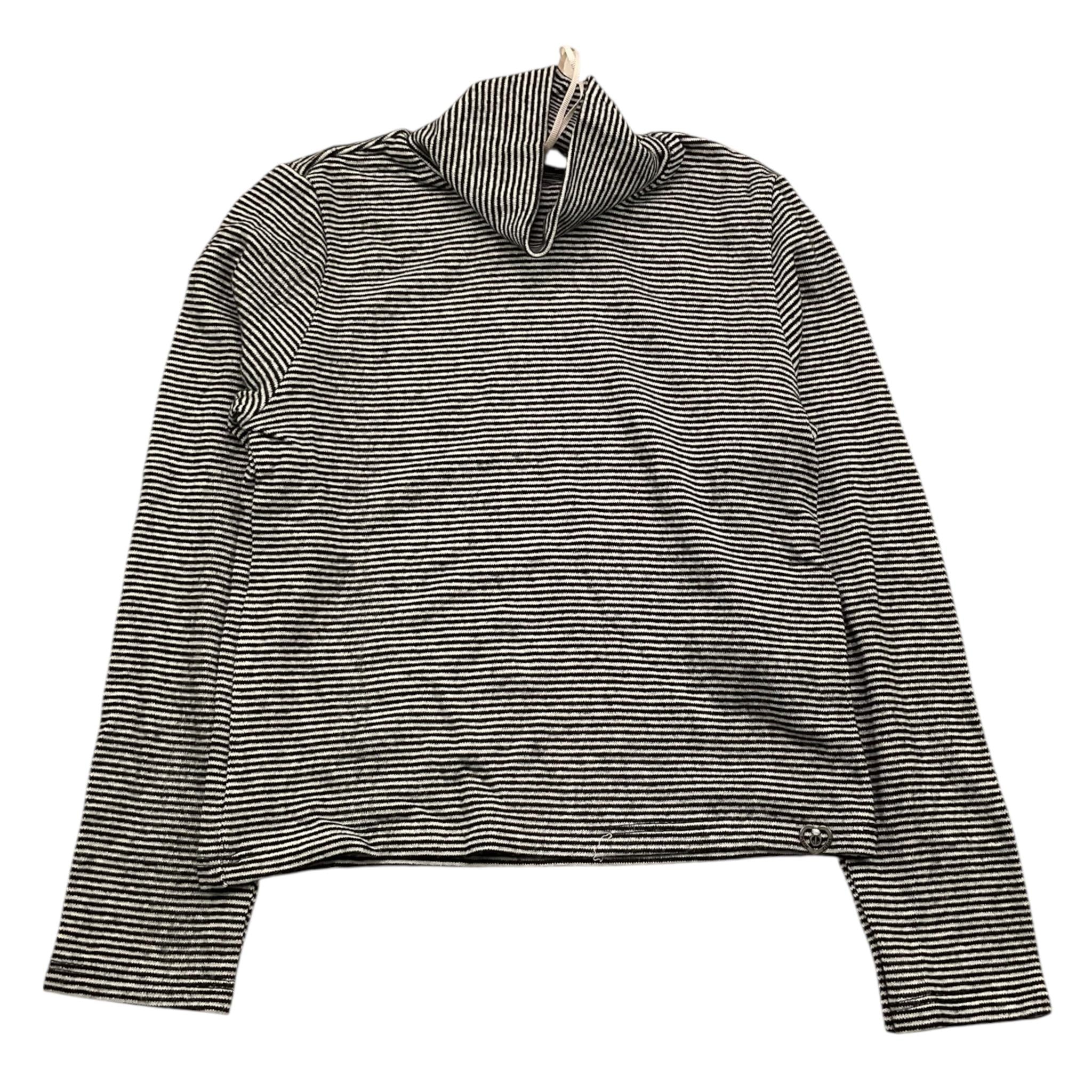 PLEASE shirt collo alto fantasia a righe Nero per Bambina LW00213G66 NERO PLEASE 