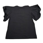 Vicolo T-Shirt Girocollo tinta unita con Logo Nero per Bambina 31460234 NERO VICOLO 