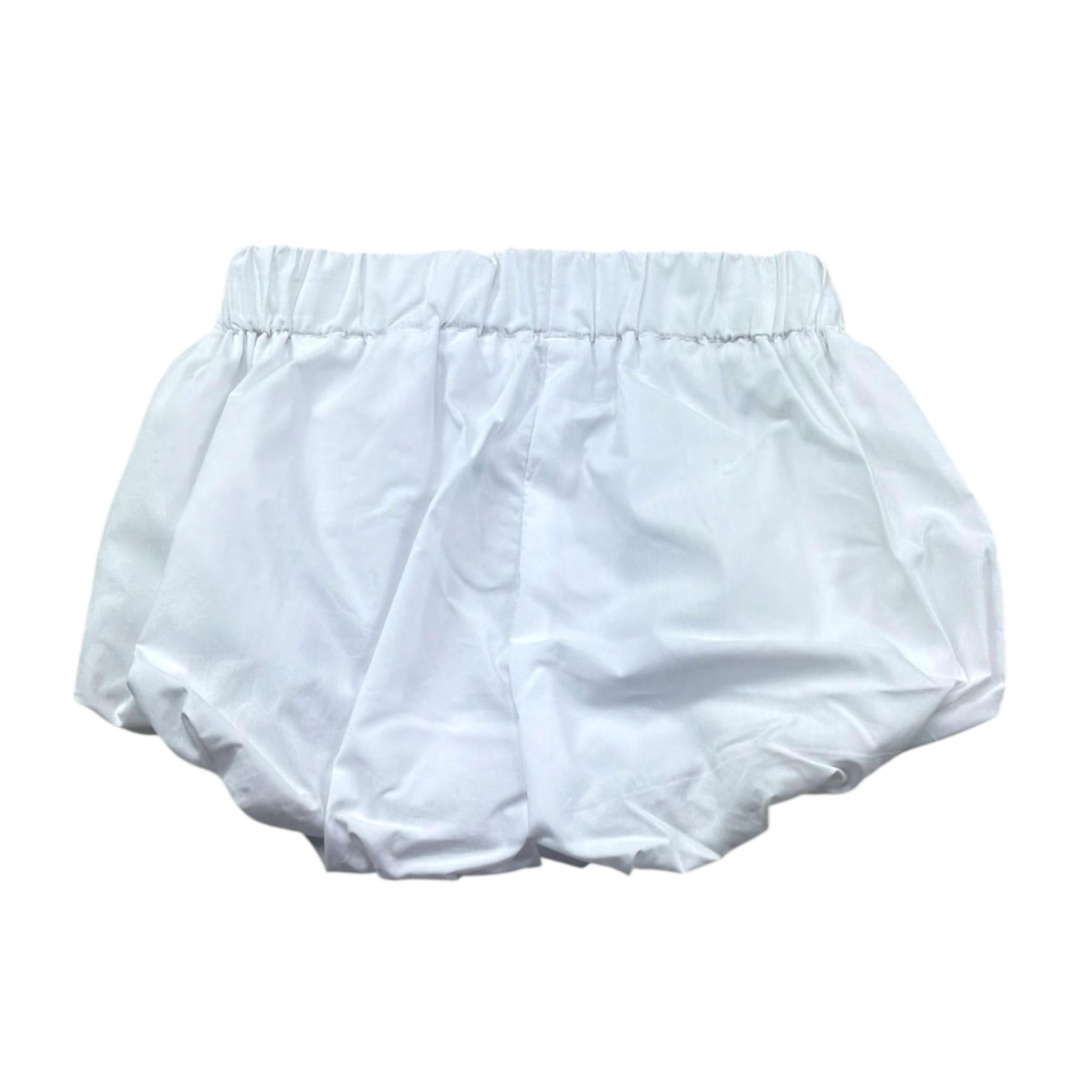 Le Bebe Culotte Tinta Unita con Logo per Neonata LBG6368 BIANCO LE BEBE 
