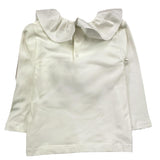 LE BEBE' shirt tinta unita con colletto e stampa in contrasto Panna per Neonata LBG6158 PANNA LE BEBE' 