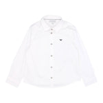 Emporio Armani Camicia Manica Lunga Tinta Unita per Neonato 8NHC01 BIANCO EMPORIO ARMANI 