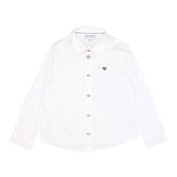 Emporio Armani Camicia Manica Lunga Tinta Unita per Neonato 8NHC01 BIANCO EMPORIO ARMANI 