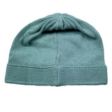 Baby Lord Cappello Tinta Unita Con Fiocco Verde Per Neonata