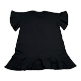 Gaelle Abito Mezza Manica Tinta Unita con Stampa per Bambina 2746V00339 NERO GAELLE 