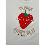 Manila Grace T-Shirt Girocollo Tinta Unita con Stampa per Bambina 310TMBS25 BIANCO MANILA GRACE 