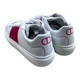 Twinset Sneakers Tinta Unita Con Fascia In Contrasto Bianco Per Bambina