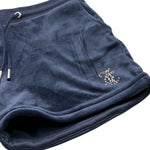 Juicy Couture Short Tinta Unita In Velluto per Bambina JBX6505 BLU JUICY COUTURE 