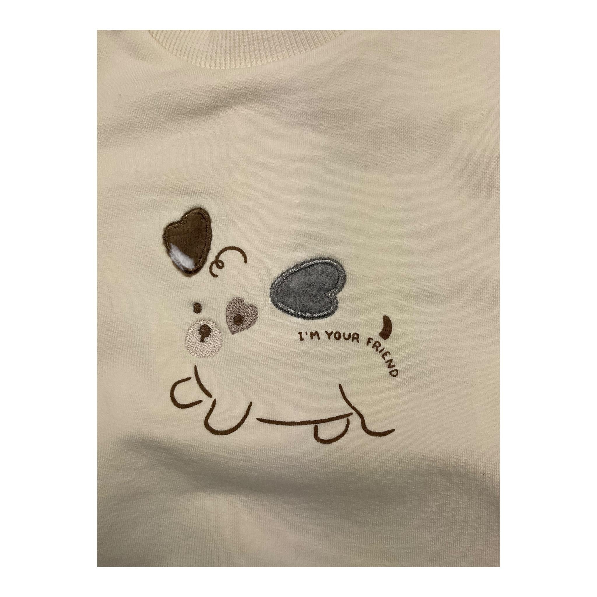 MAYORAL completo 2pz felpa-leggins bicolore con stampa Panna per Neonata 27866 PANNA MAYORAL 