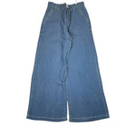 Lu Lu By Miss Grant Pantalone In Denim Modello A Palazzo per Bambina LL3412 AZZURRO LU LU BY MISS GRANT 