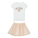 Guess Completo 2 Pezzi T-Shirt-Gonna per Bambina K5RG06K6YW0 BIANCO GUESS 