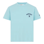 Saint Barth T-Shirt Girocollo Tinta Unita con Stampa per Bambino TSH0001045 AZZURRO SAINT BARTH 