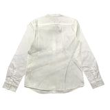 Woolrich Camicia Tinta Unita Con Collo Coreano Bianco Per Bambino