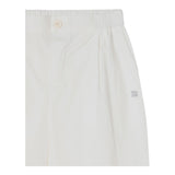 Dou Dou Pantalone Tinta Unita con Elastico In Vita per Bambina DW6P61 BIANCO DOU DOU 