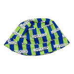 Moschino Cappello Modello Pescatore Bicolore con Stampa per Bambino HUX02Q VERDE/BLU MOSCHINO 