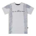 John Richmond T-Shirt Girocollo Tinta Unita con Stampa per Bambino RBP25077TSX GRIGIO JOHN RICHMOND 