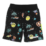 Barrow Kids Bermuda In Tuta Tinta Unita Con Elastico In Vita Nero Per Bambino