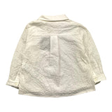 Dou Dou Camicia Manica Lunga Tinta Unita Bianco Per Neonato