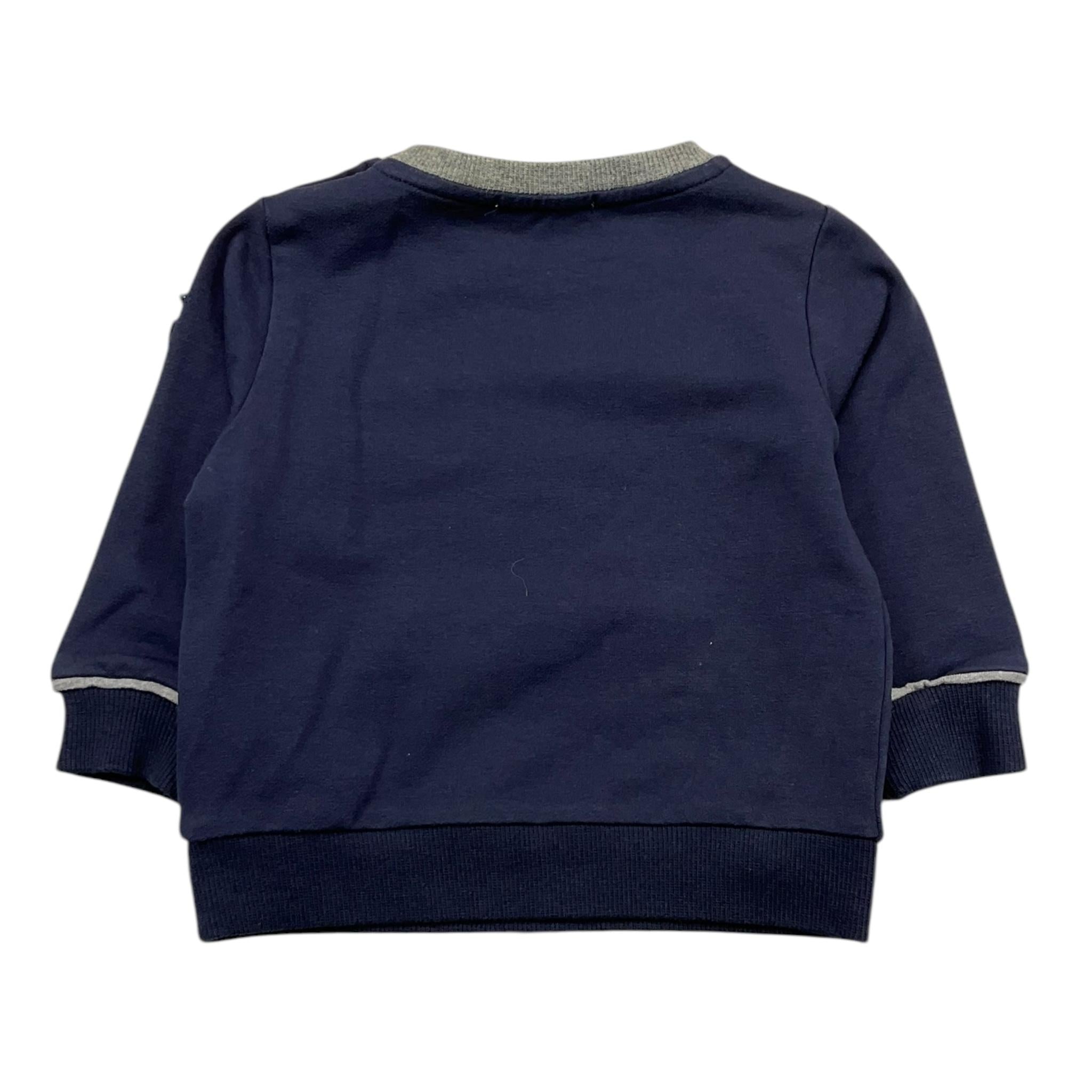 TRUSSARDI felpa chiusa girocollo tinta unita Blu per Neonato TIA25040 BLU TRUSSARDI 