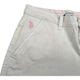U.S. Polo Assn Short Tinta Unita con Tasche America per Bambina US41657 PANNA U.S. POLO ASSN 