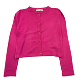 Alice Pi Cardigan Tinta Unita Fuxia per Bambina