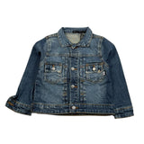 Daniele Alessandrini Giubbino In Denim Tinta Unita con Bottoni per Neonato 1295OD0894 BLU DANIELE ALESSANDRINI 