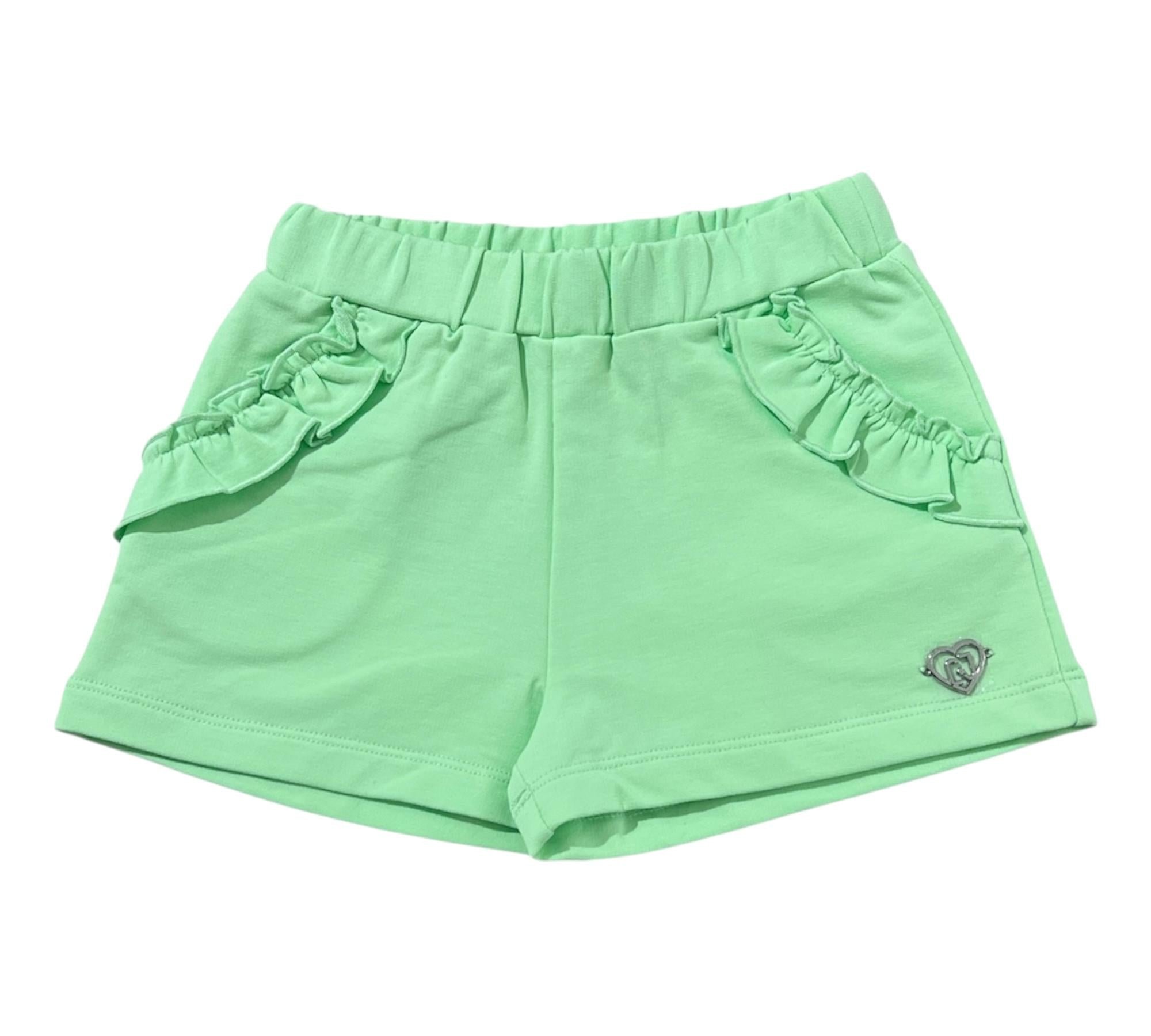 Liu Jo Short Tinta Unita con Logo per Bambina KA5083J VERDE LIU JO 