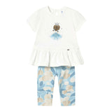 Mayoral Completo 2 Pezzi T-Shirt-Leggins per Neonata 173528 BIANCO MAYORAL 