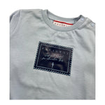 CESARE PACIOTTI shirt girocollo tinta unita con stampa Azzurro per Neonato TSP5371BX AZZURRO CESARE PACIOTTI 