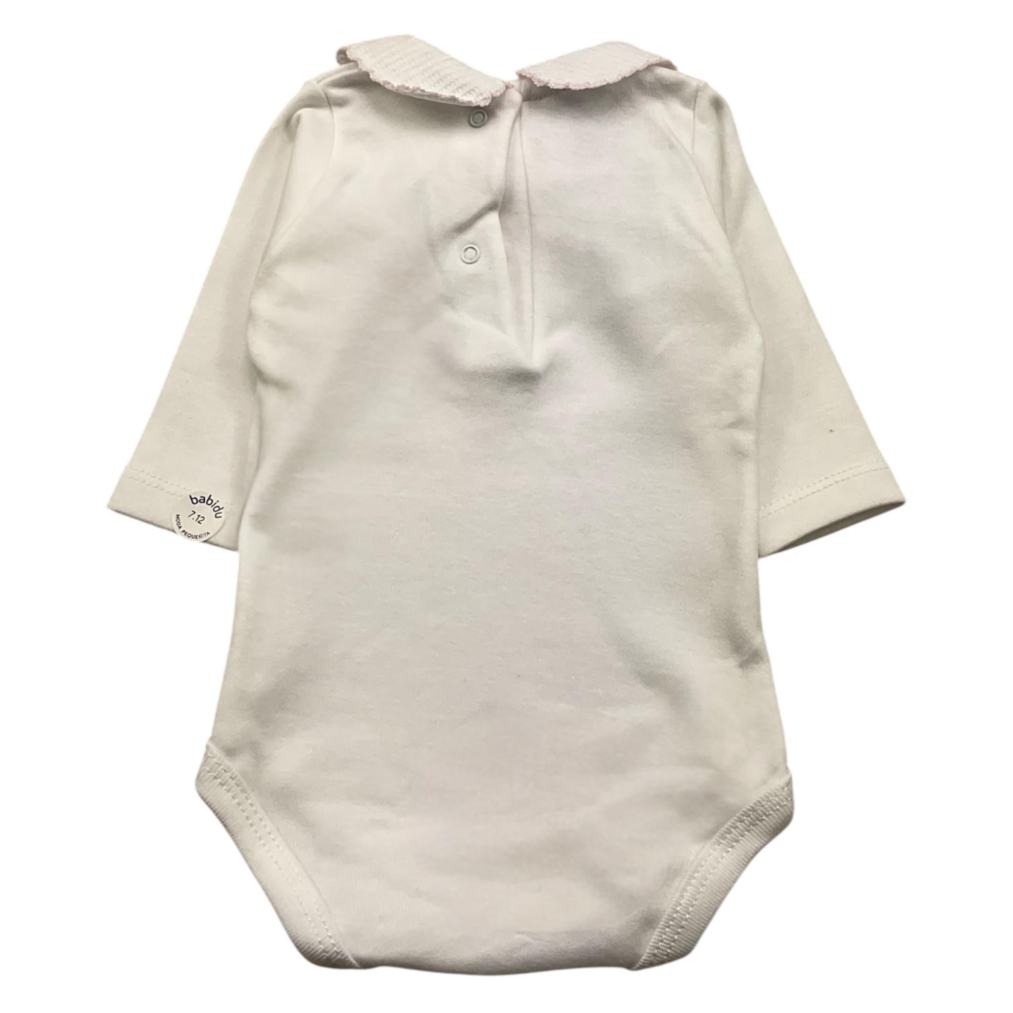 BABIDU body tinta unita con colletto Bianco per Neonata DNFOEROS BIANCO BABIDU 