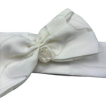 Le Bebe Fascia Capelli Tinta Unita per Neonata LBG6410 BIANCO LE BEBE 