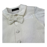 Monnalisa Completo 2 Pezzi Camicia-Bermuda per Neonato 28A592 PANNA MONNALISA 