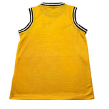 Diadora Canotta Girocollo Tinta Unita Con Stampa Logo Giallo Per Bambino