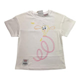 DIADORA t-shirt girocollo tinta unita stampa looney tunes Bianco per Bambina 502180951 BIANCO DIADORA 