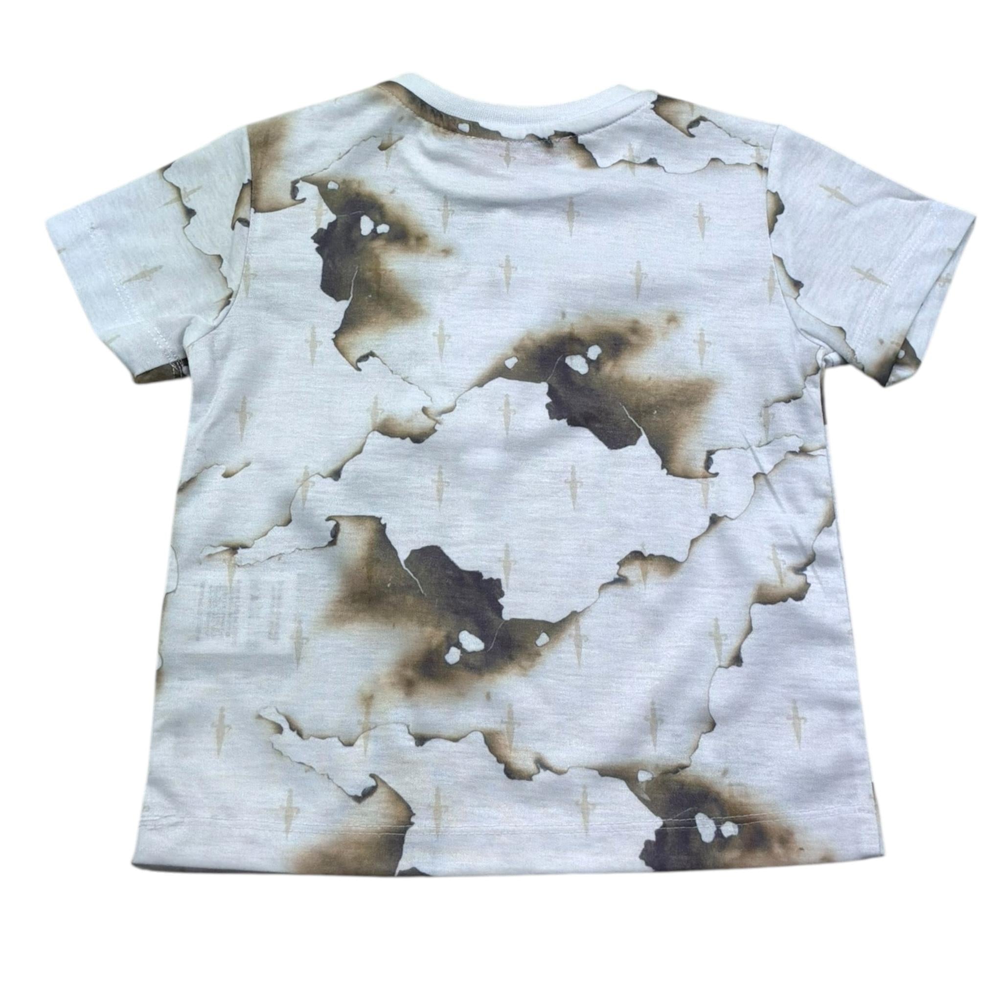 Cesare Paciotti T-Shirt Girocollo Tinta Unita con Stampa per Neonato TSP5156B BIANCO CESARE PACIOTTI 