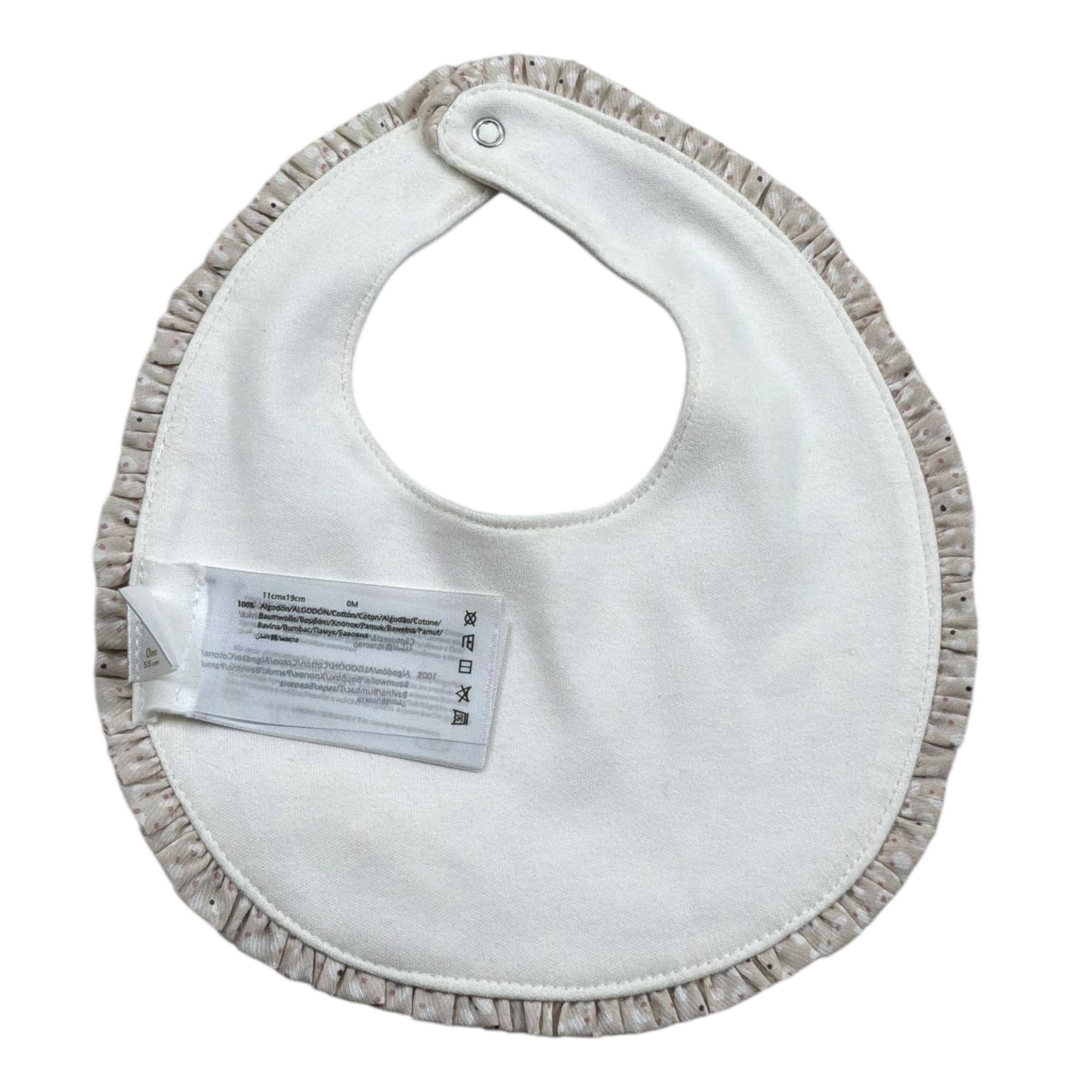 Mayoral Bavetta Tinta Unita con Stampa per Neonata 9328 PANNA MAYORAL 