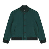 KARL LAGERFELD felpa con bottoni tinta unita Verde per Bambino Z30259 VERDE KARL LAGERFELD 