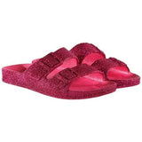 Cacatoes Ciabatta Tinta Unita Con Glitter Fuxia Per Bambina