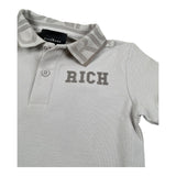 John Richmond Polo Mezza Manica Tinta Unita per Bambino RBP26030PO GRIGIO JOHN RICHMOND 