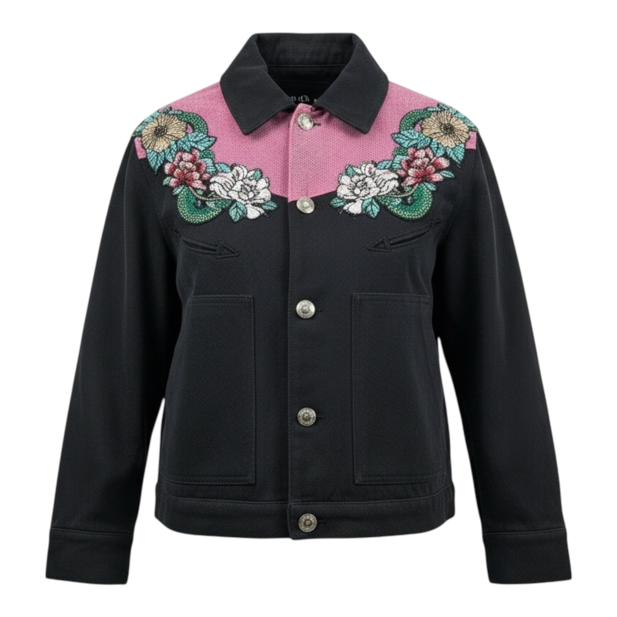 John Richmond Giubbino Tinta Unita con Stampa per Bambina RGP26117GB NERO JOHN RICHMOND 