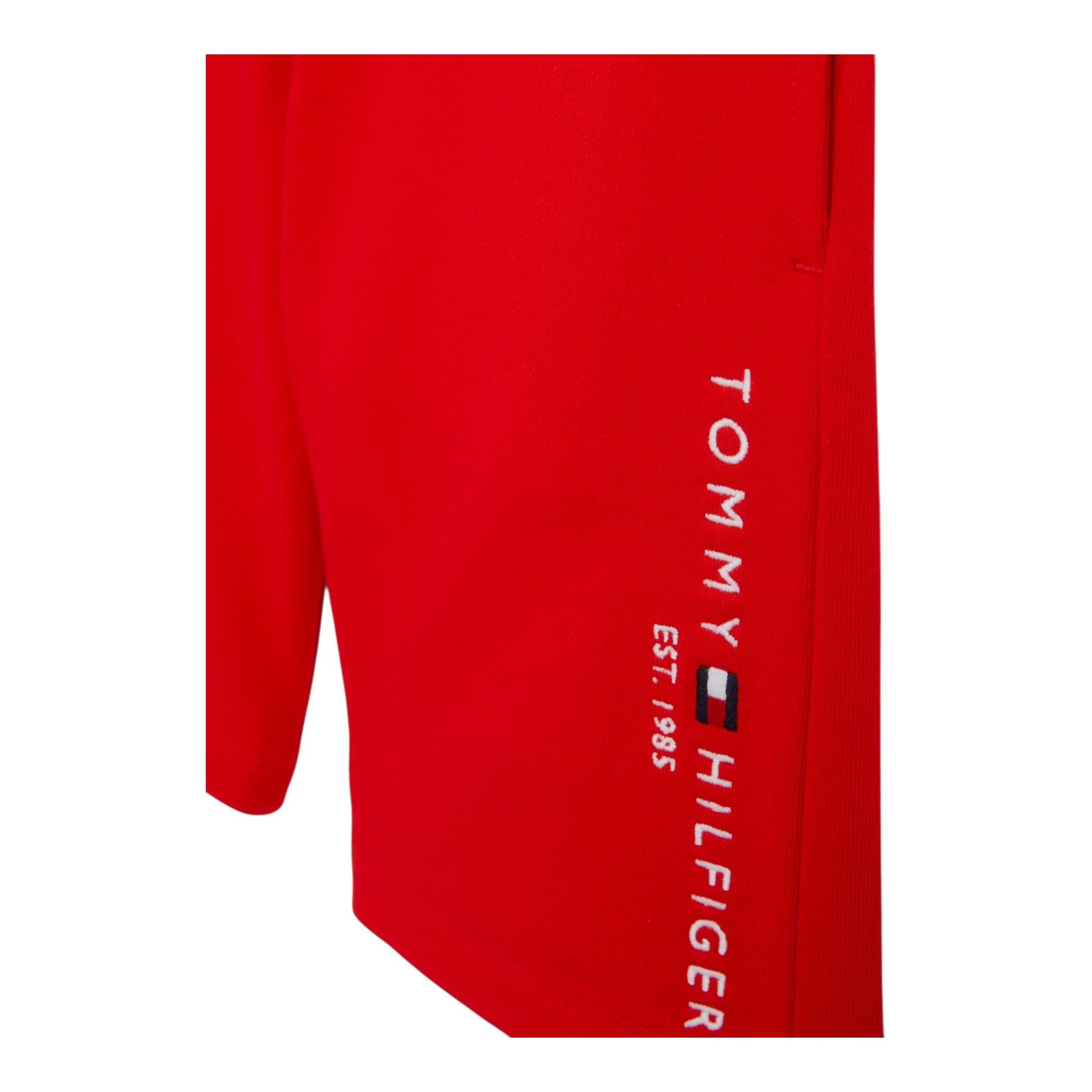 Tommy Hilfiger Completo 2 Pezzi T-Shirt-Bermuda per Bambino KB0KB08829 BIANCO/ROSSO TOMMY HILFIGER 