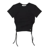 Manila Grace T-Shirt Tinta Unita Girocollo per Bambina 142TMJS25 NERO MANILA GRACE 