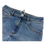 Moschino Short In Denim Tinta Unita per Bambina HDQO1X BLU MOSCHINO 